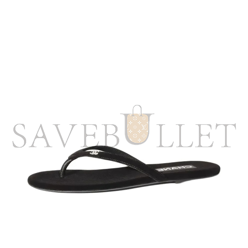 CHANEL FLIP FLOPS WOMEN'S BLACK G45716